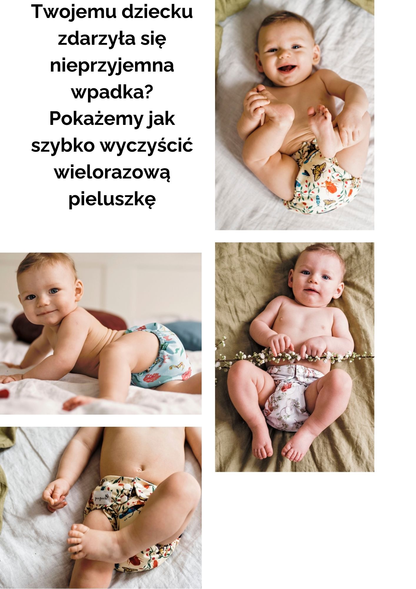 pieluchy wielorazowe kupa