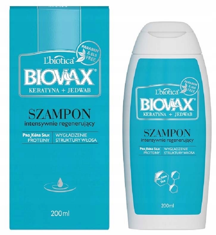 l biotica biovax intensywnie regenerujący szampon 400ml keratyna jedwab