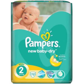 pampers pieluszki new baby 2 mini