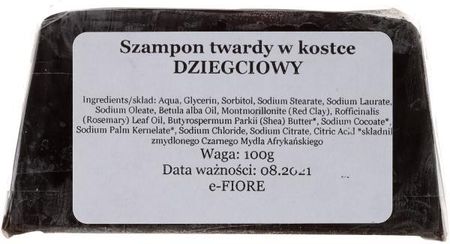 e fiore szampon twardy w kostce dziegciowy