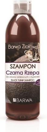 barwa szampon do włosów z czarną rzepą