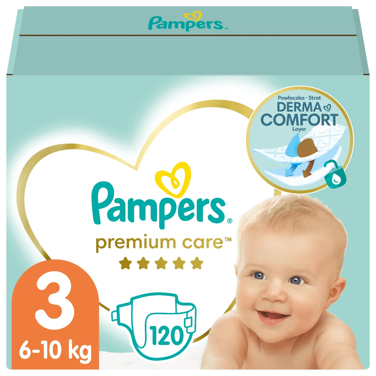 pieluchy pampers care rozmiar 3