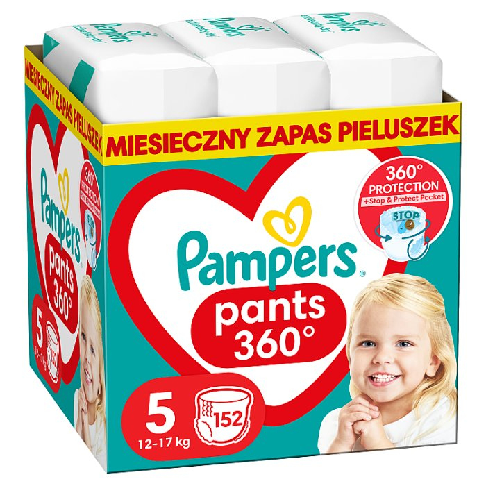 pampers pants zapas pieluchomajtki 5 junior 152