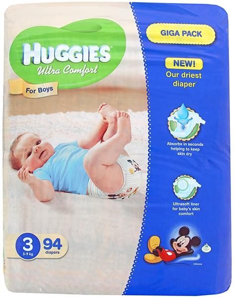 pieluchy huggies ultra comfort boy 3