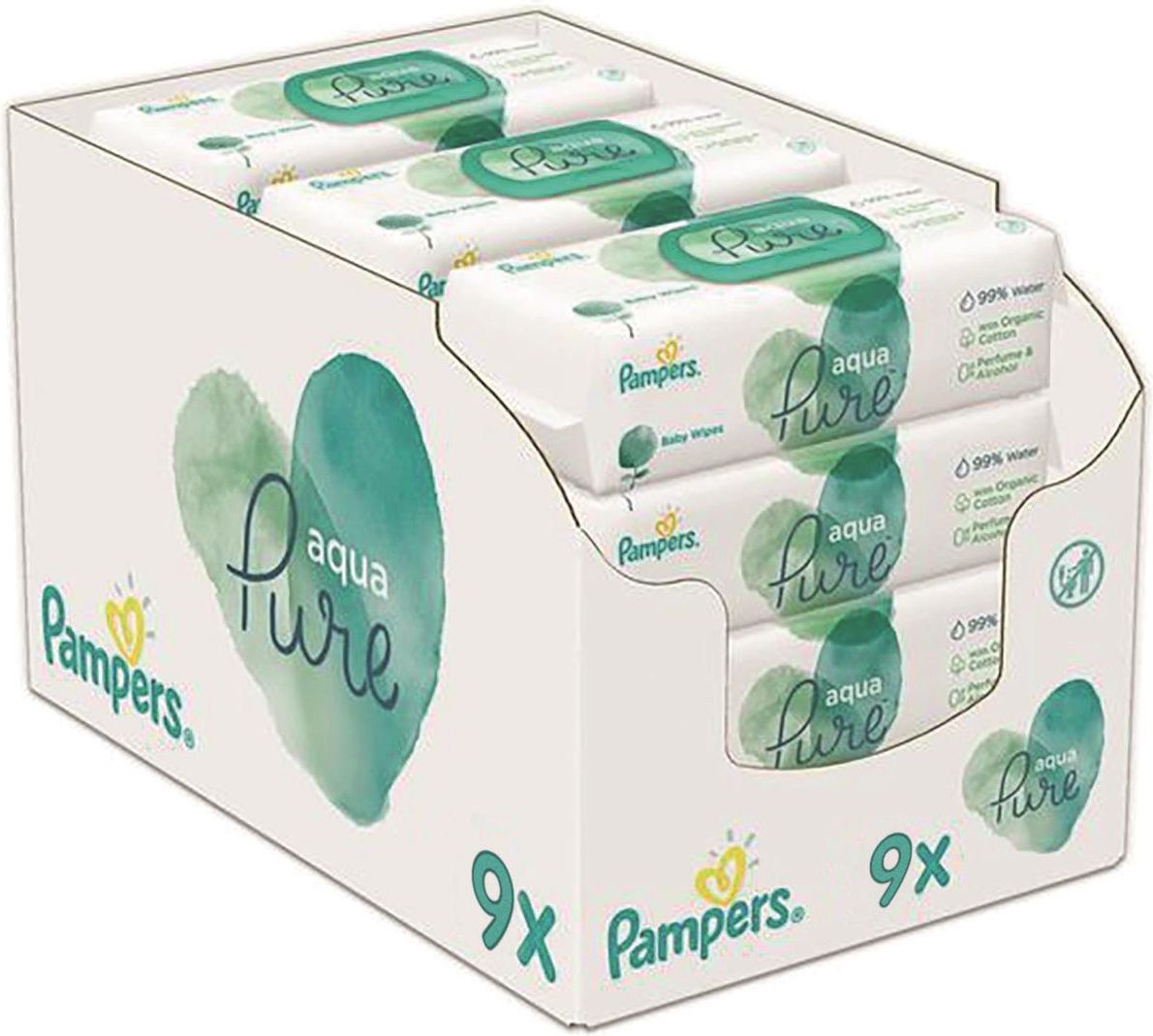 obserwuj pampers chusteczki nawiliżające aqua pure