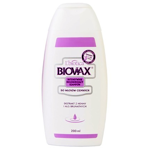 lbiotica biovax szampon regenerujący włosy ciemne
