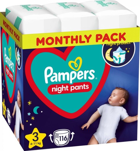 pieluchomajtki pampers dla 11 miesięcznego dziecka