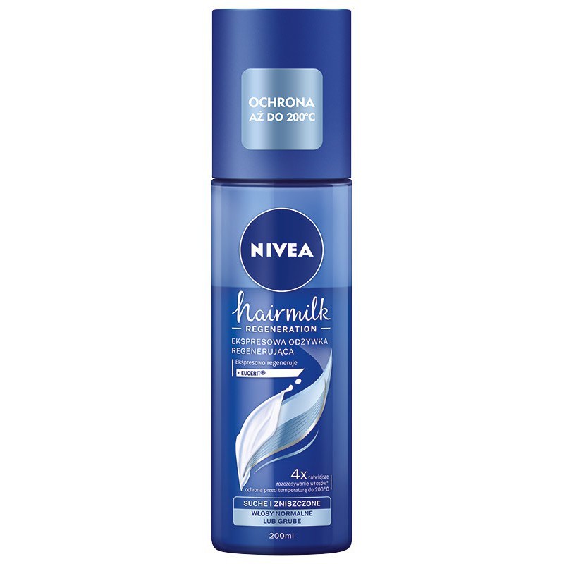 nivea hairmilk ekspresowa regenerująca odżywka do włosów o strukturze grubej