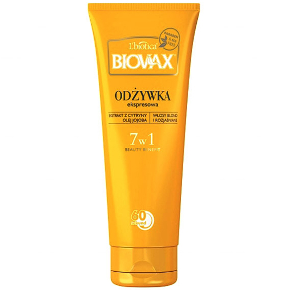 lbiotica biovax bb beauty benefit odżywka do włosów blond