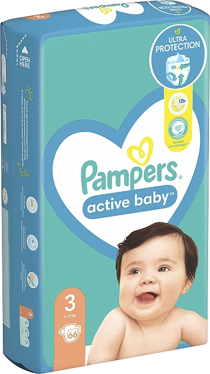 pampers active baby 3 68 szt