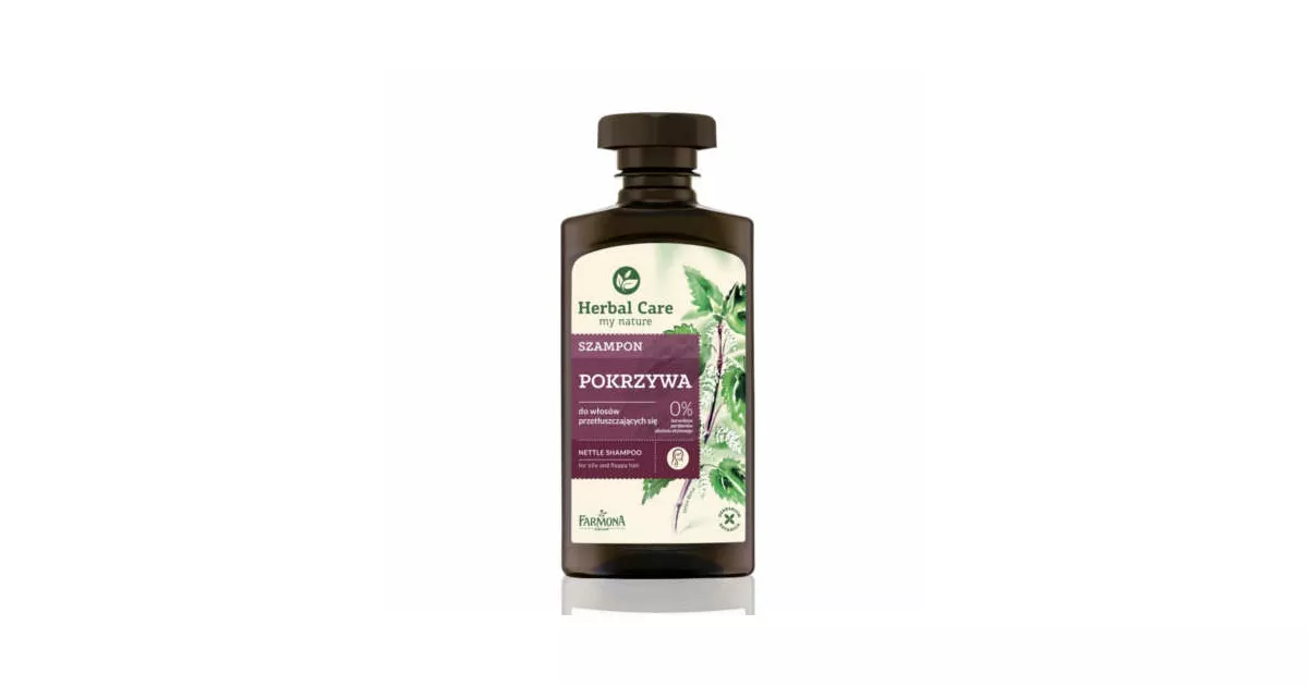 armona herbal care szampon z pokrzywą do włosów przetłuszczających się