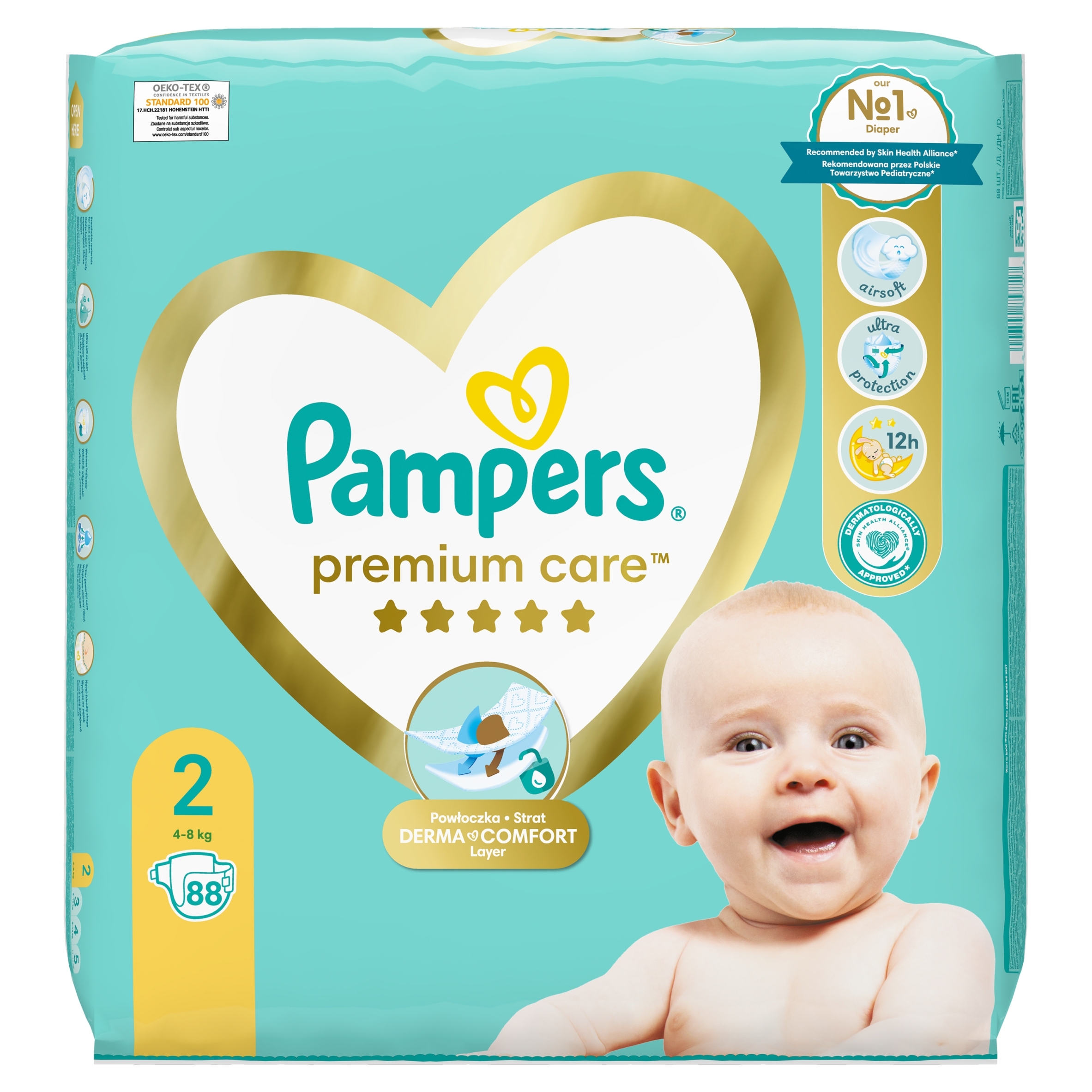 pieluchy pampers premium care 2 allegro