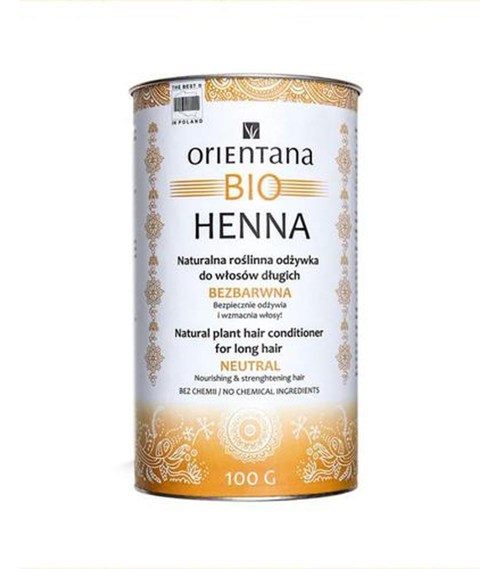 orientana bio henna odżywka do włosów bezbarwna