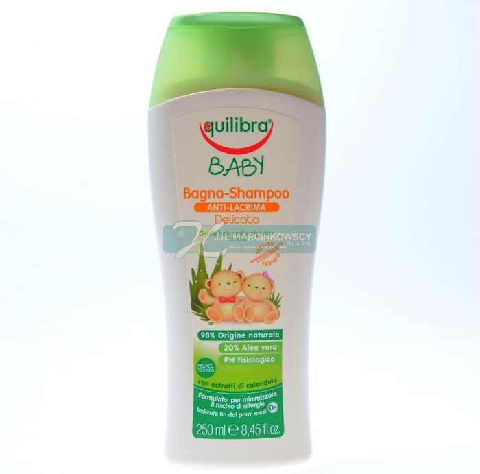 equilibra baby szampon do ciała i włosów 250ml