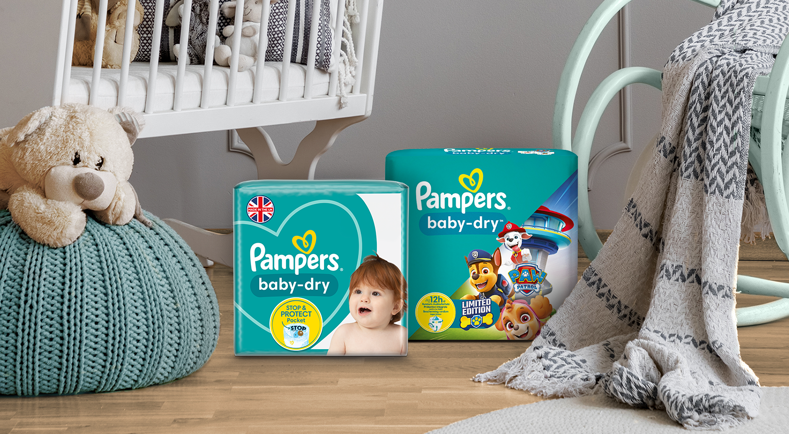 pampers soft and dry