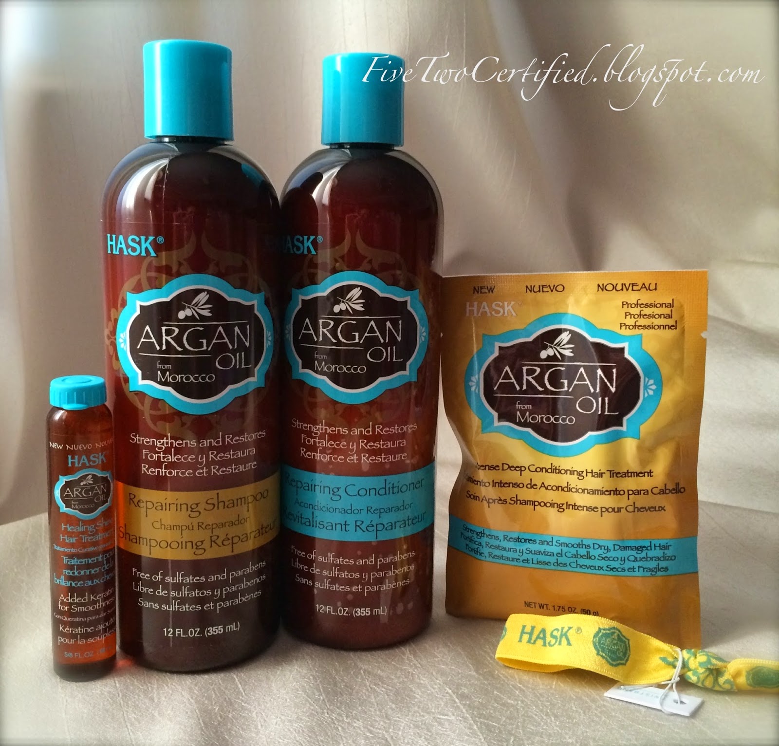 czy szampon hask argan oil ma proteiny