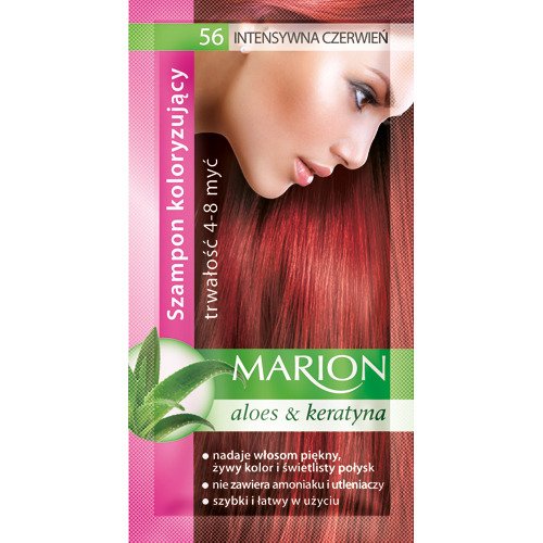 marion color 12 intensywna czerń szampon koloryzujący do 24 myć