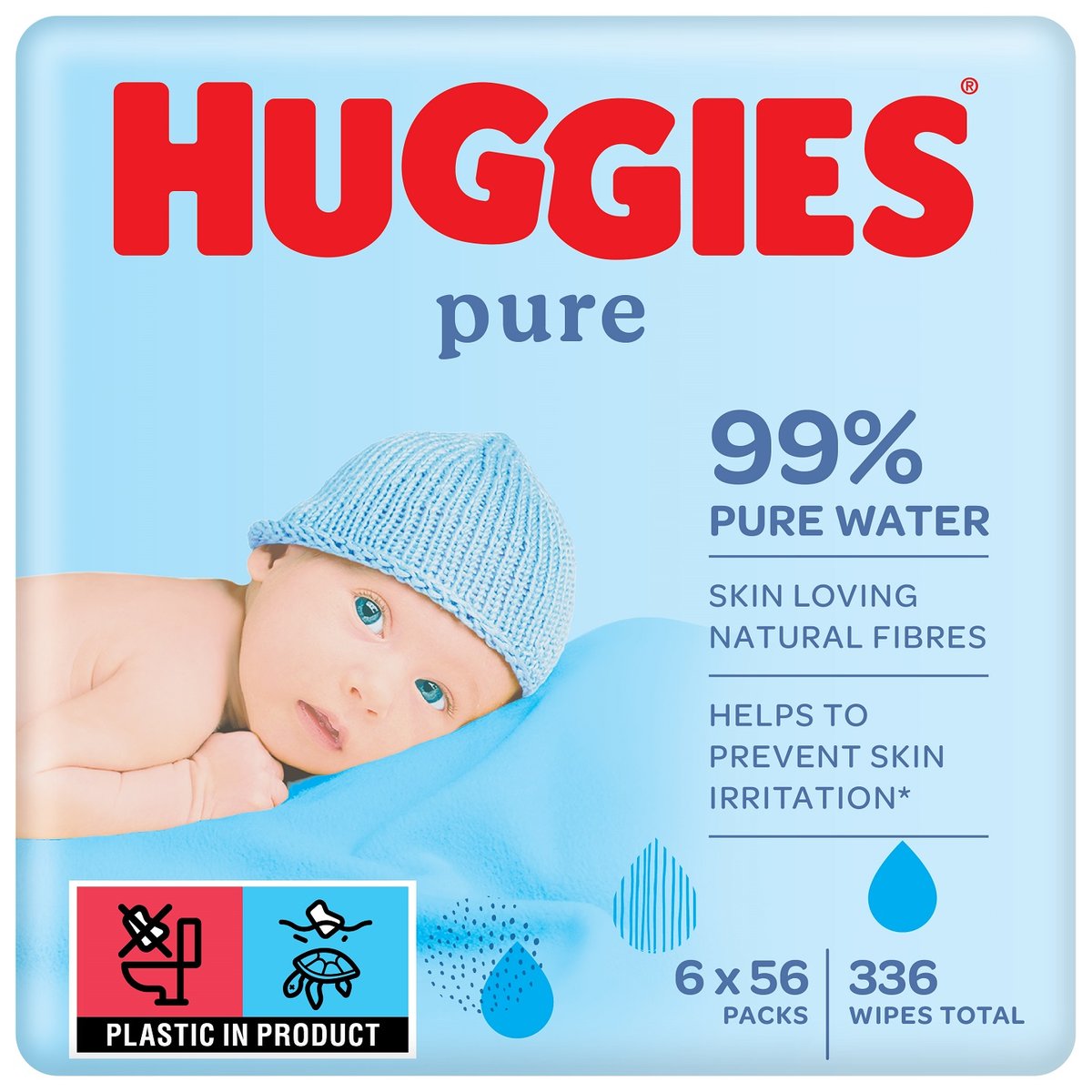 huggies pure chusteczki nawilzane