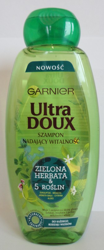 garnier ultra doux szampon nadający witalność siła 5 roślin