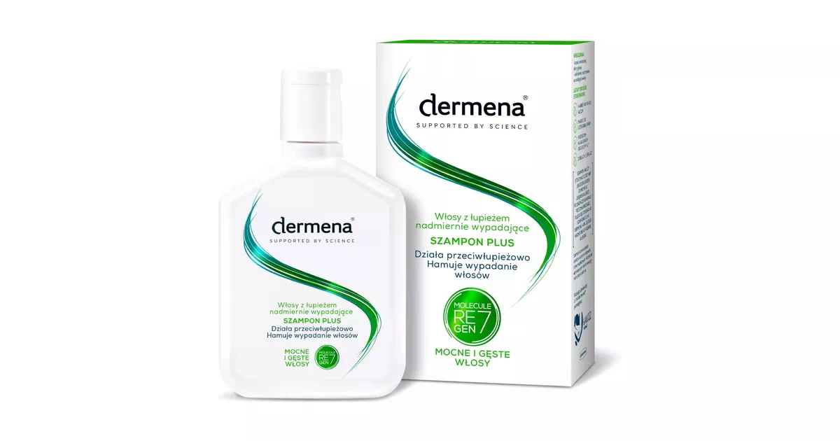 dermena hair care plus szampon przeciwłupieżowy hamujący wypadanie włosów