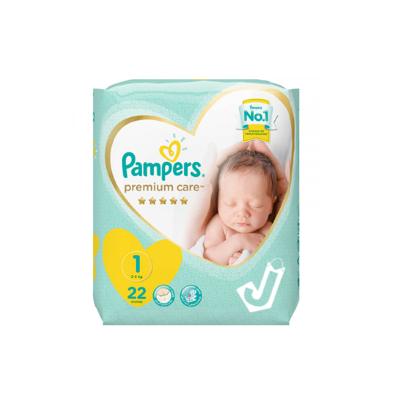 pampers premium care 1 22 sztuk