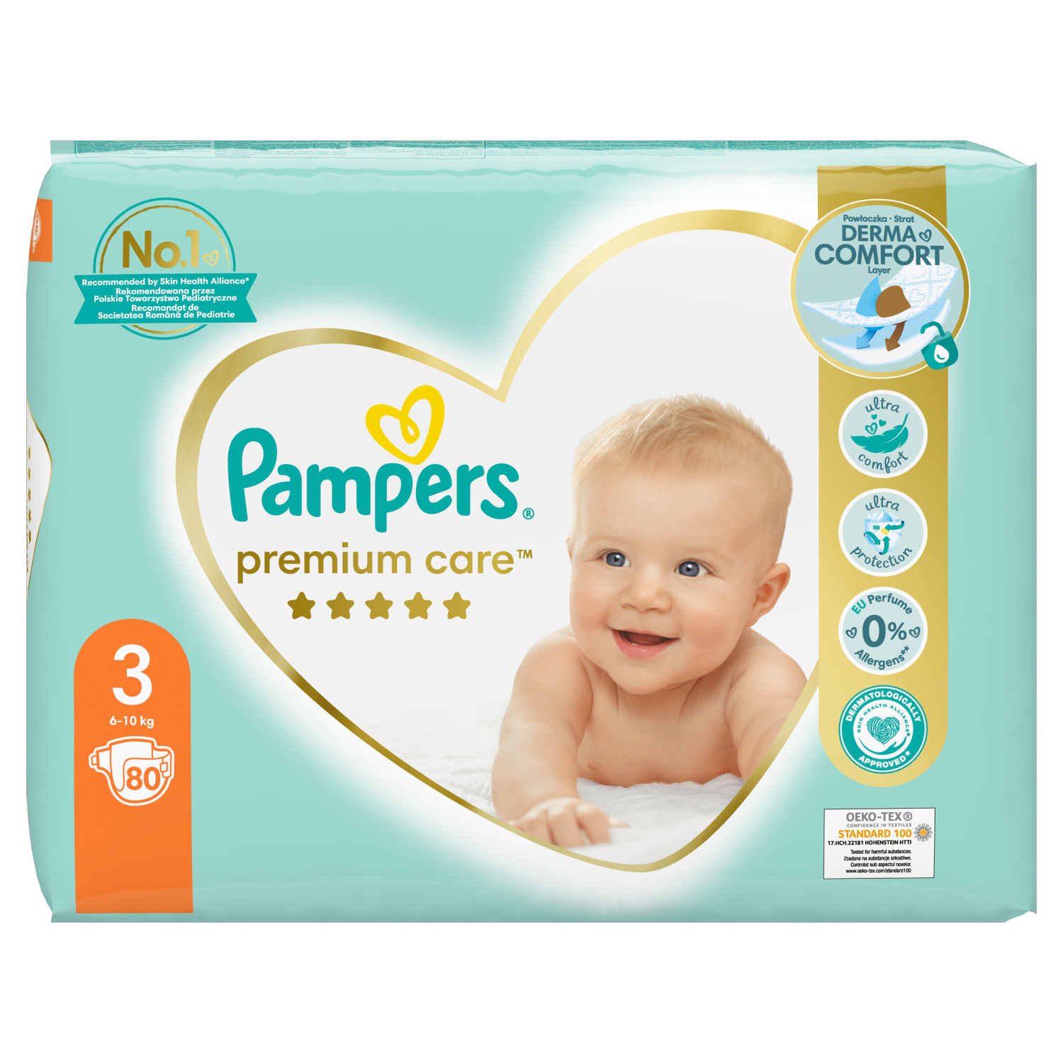 pampers premium 3 80 sztuk