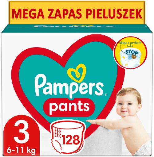 pampers 3 128 sztuk