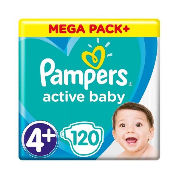 pampers active baby 4+ 120