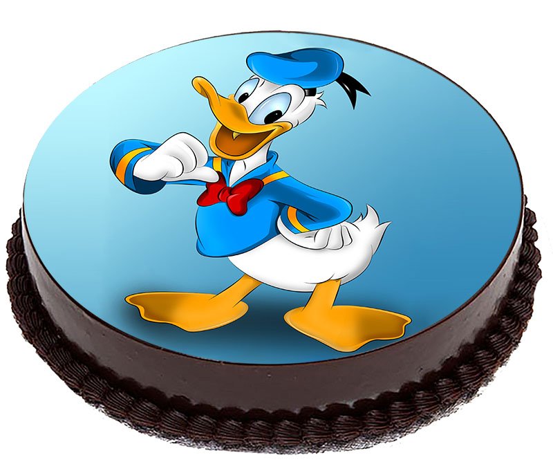 tort kaczor donald 34 pampers disney chrzest