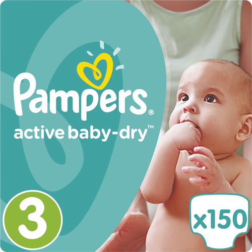 pampers active baby dry 3 150