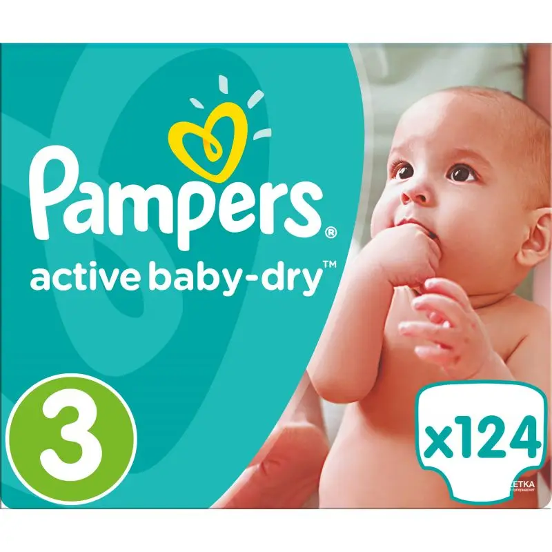 pampers baby-dry 3 cena 124