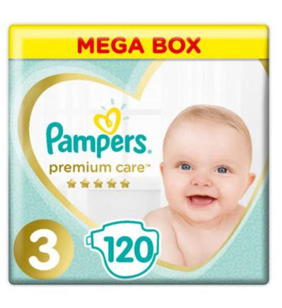 pampers premium care 3 mega box