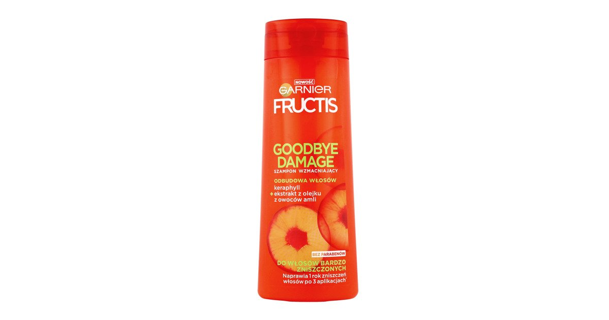 garnier fructis goodbye damage szampon wzmacniający z nową formułą