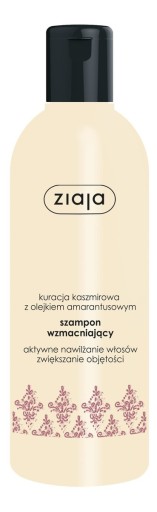 ziaja szampon wzmacniający kuracja kaszmirowa z olejkiem amarantusowym