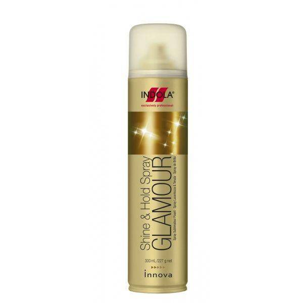 lakier do włosów indola glamour shineand hold spray