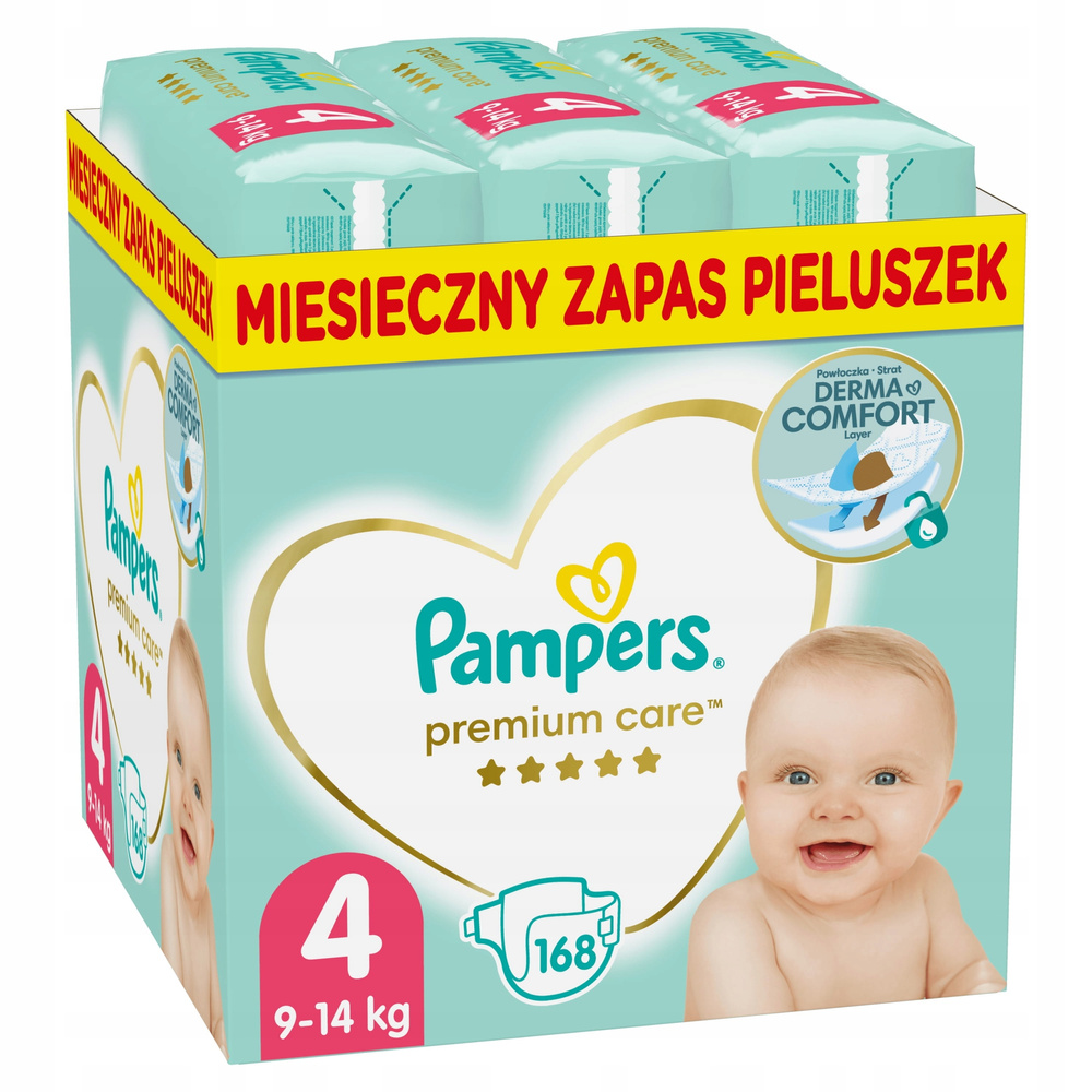 zobacz większe pampers premium care 4