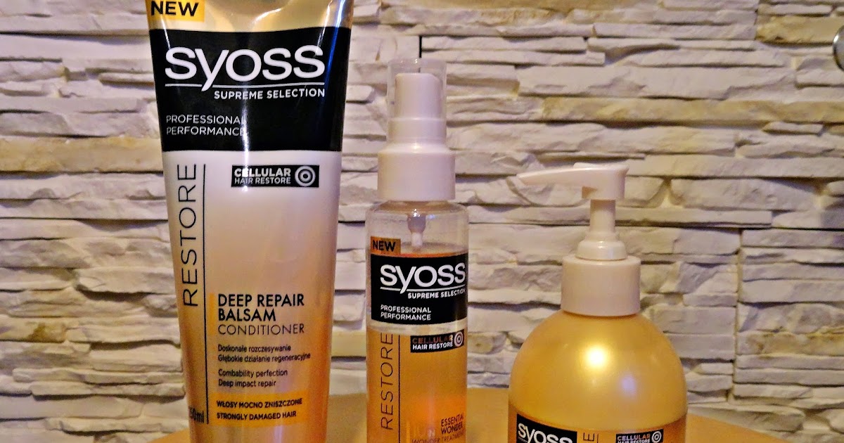 syoss supreme selection restore essential wonder 10 odżywka do włosów