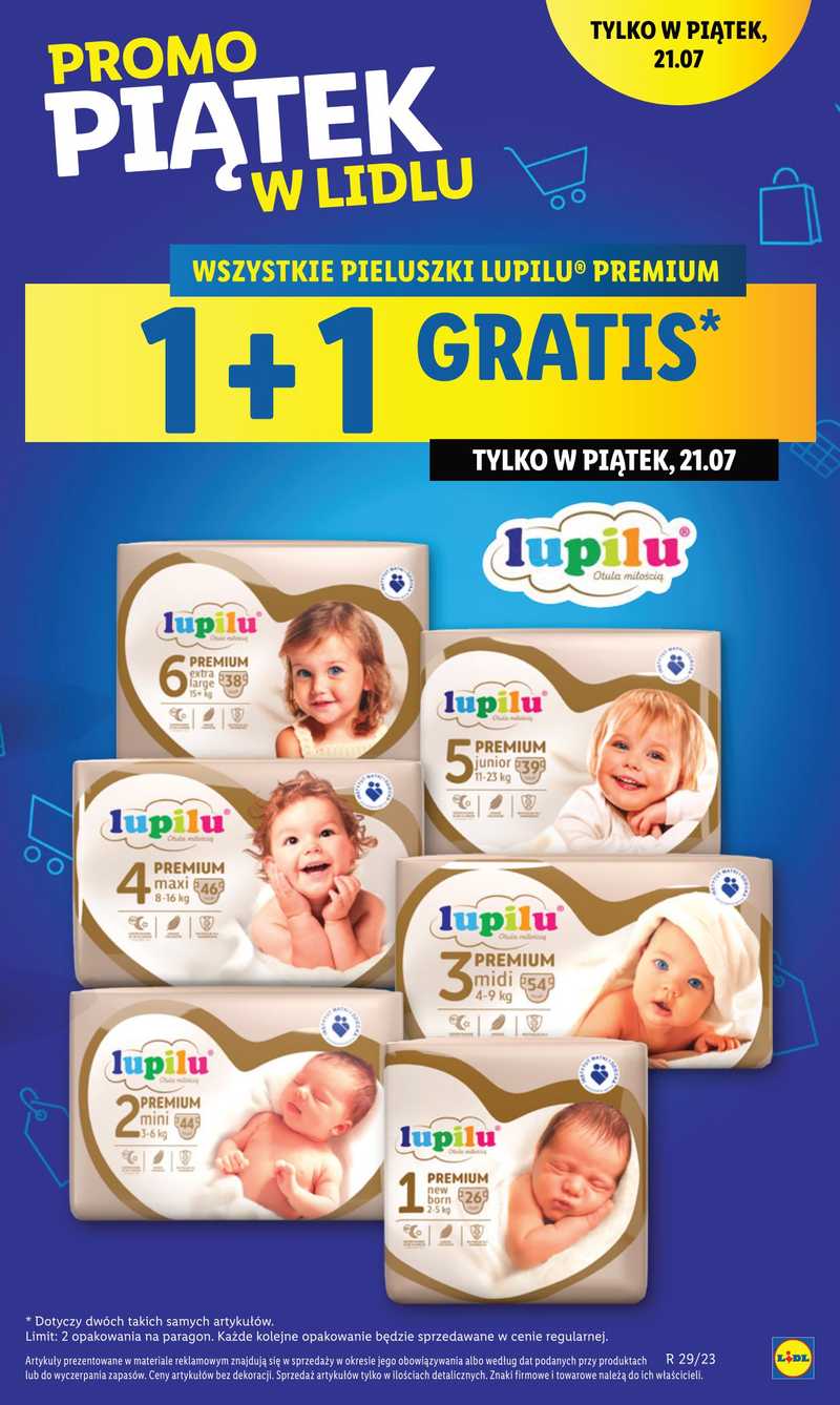 lidl lupilu pieluchy gazetka 20149