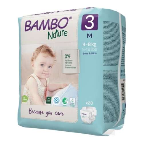 pieluchy naturalne bambo 3+