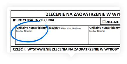 zlecenie na pieluchomajtki lub zamienniki