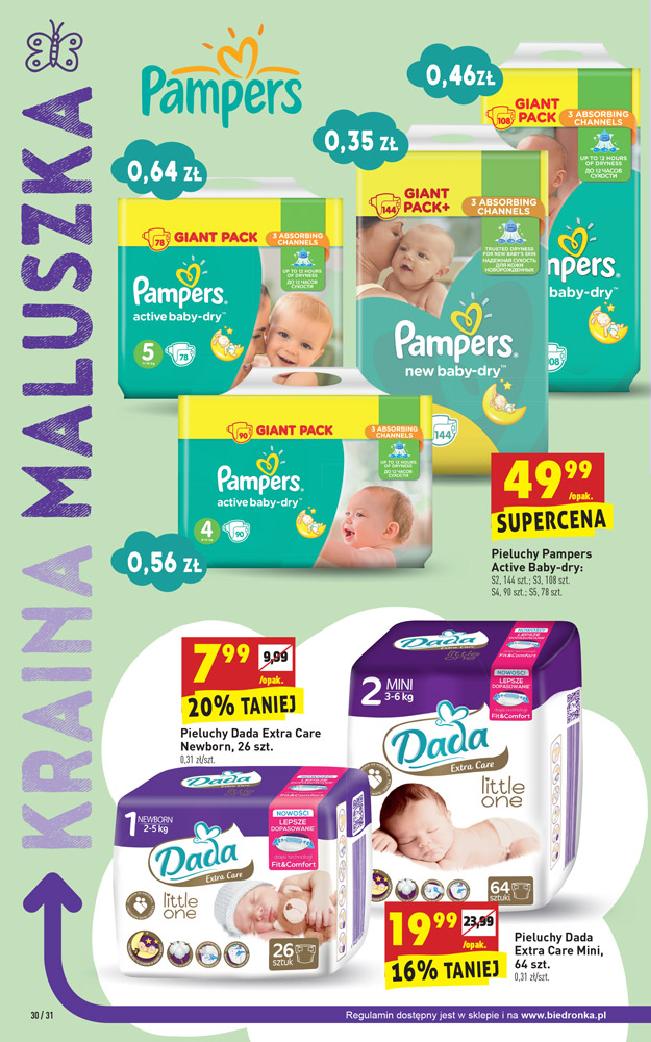 biedronka promocja pampers kwiecien 2018