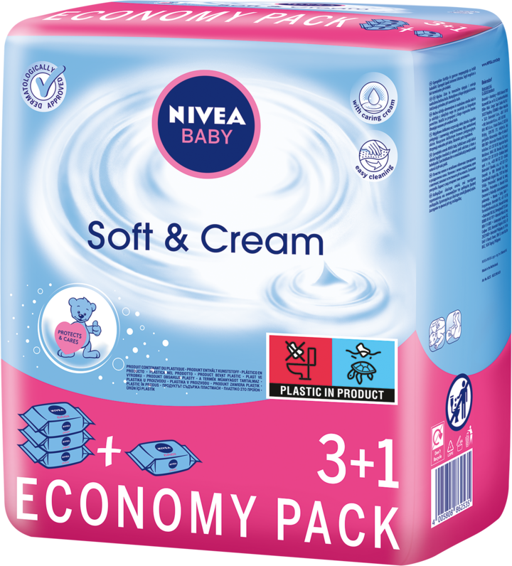 nivea baby chusteczki nawilżane soft & cream rossmann