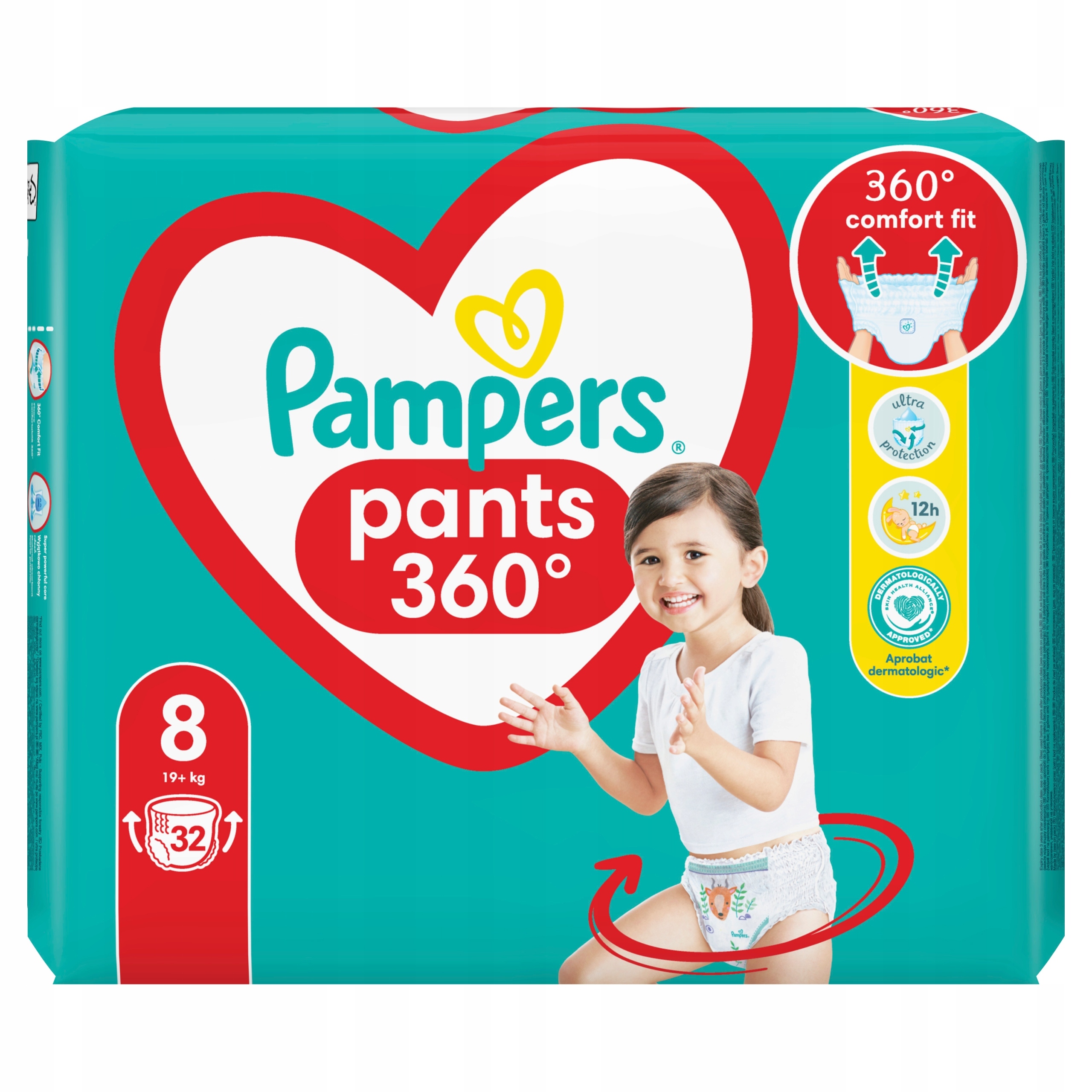 pampers pants dla leżącego dziecka