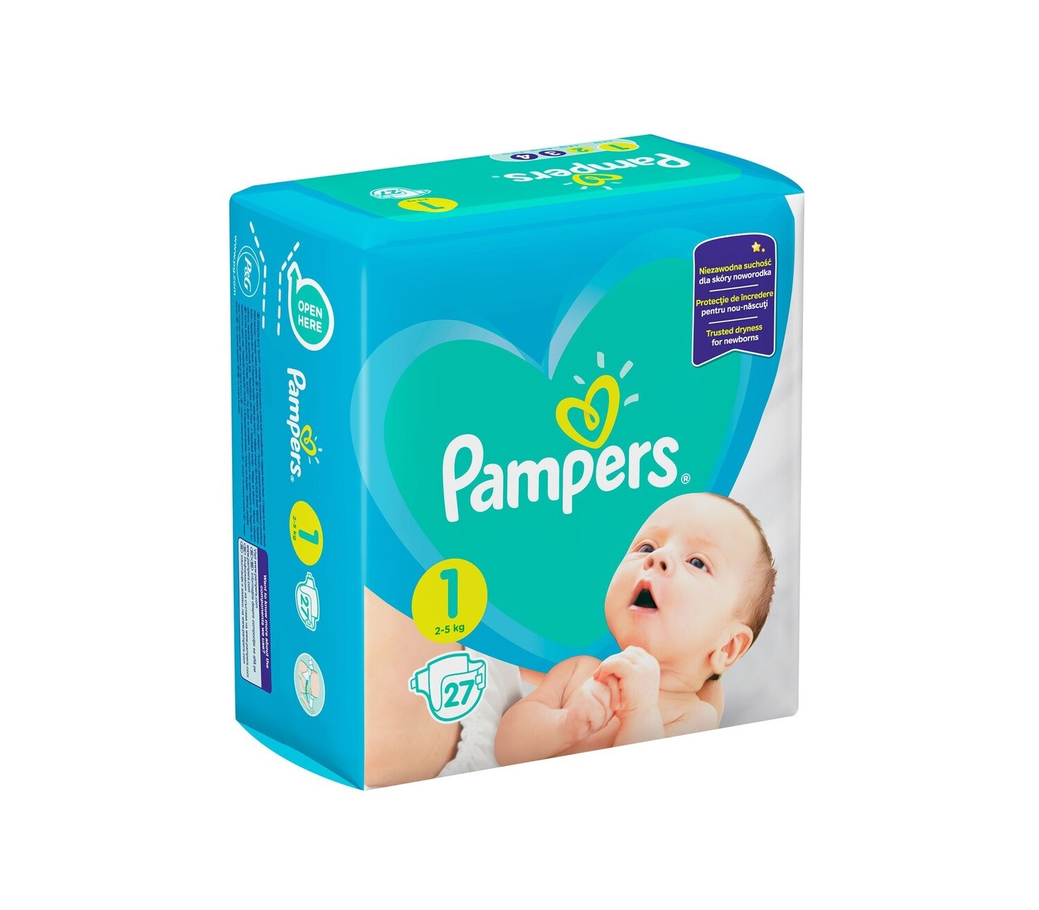 pampers 2 new baby dry 72 szt