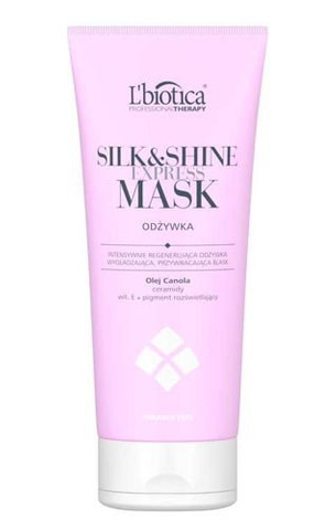 lbiotica express mask silk & shine odżywka wygładzająca do włosów