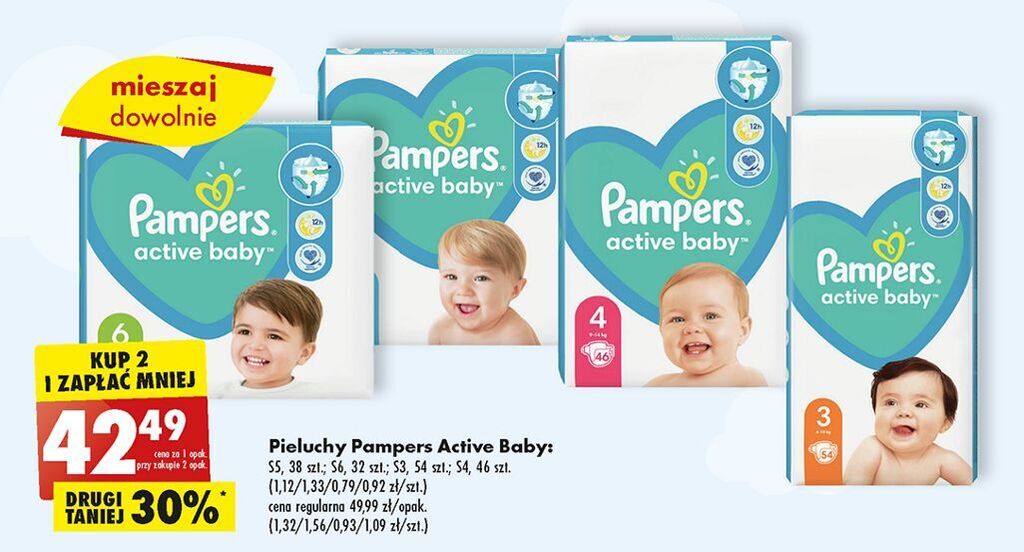 pampers active baby 6 biedronka