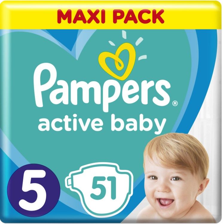 pampers active baby 5 pieluchy pieluszki 156szt