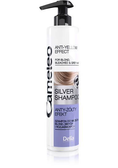 delia cosmetics cameleo silver szampon do włosów blond i siwych