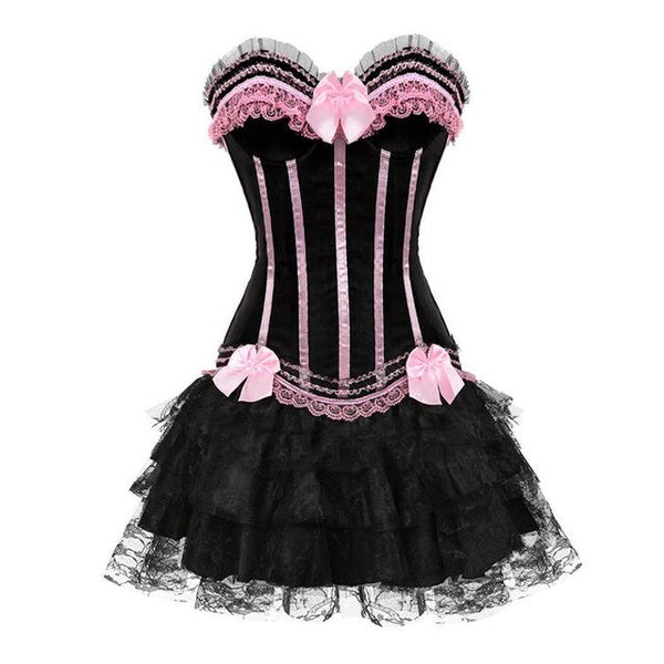 lacing corset dress pampers sissy