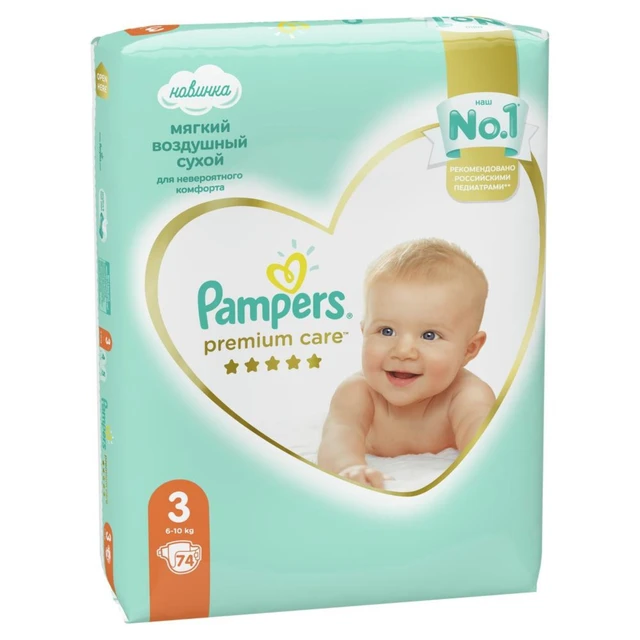 pampers 3 74 szt